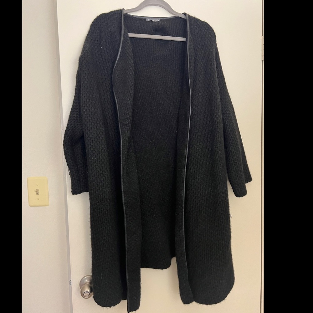 Vince grey/black long cardigan